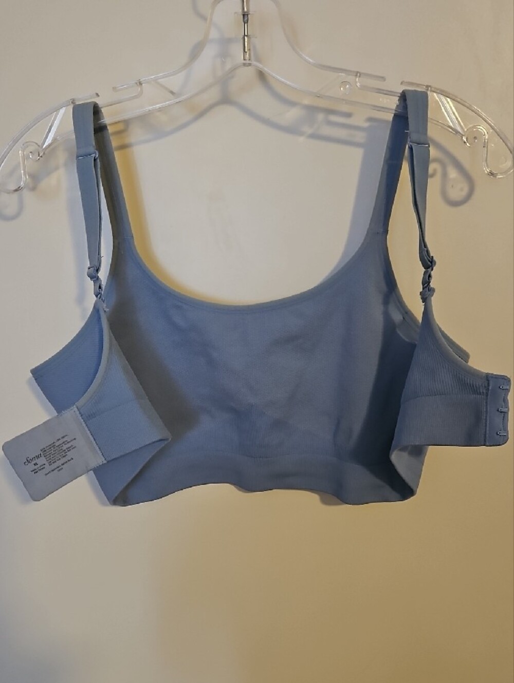 Soma Sport Seamless Bra Powder Blue Size XL - Picture 3 of 9